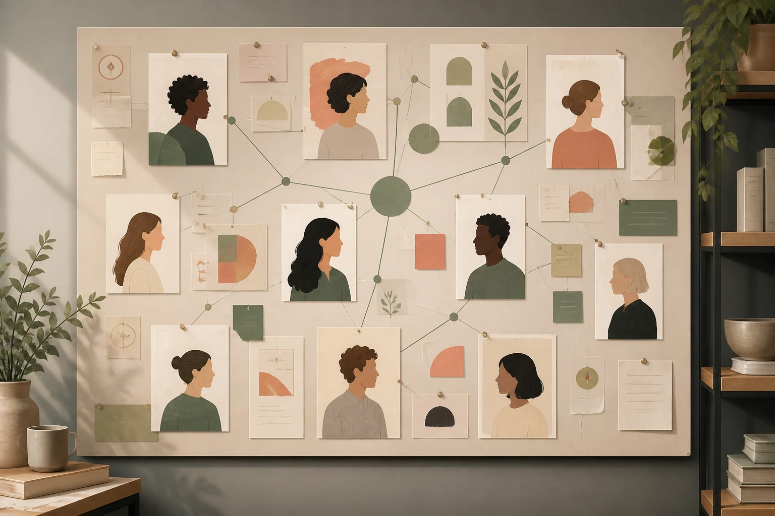 Reflective character study board